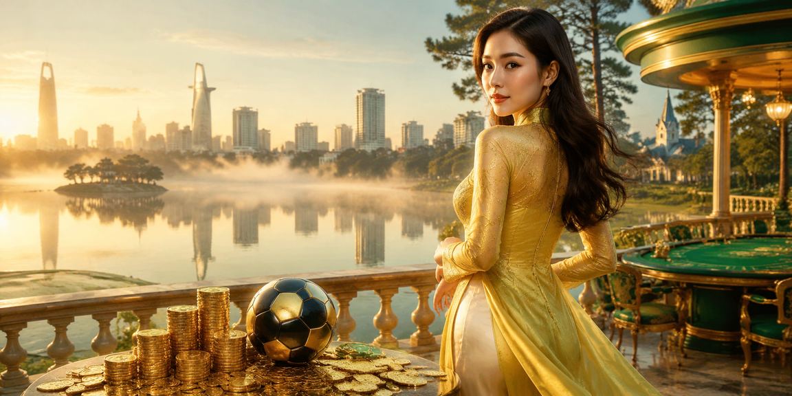 Người dùng Đà Lạt mặc áo dài nạp tiền và nhận thưởng khi tham gia cá cược thể thao